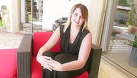 Sexy blonde milf gets fucked in a dildo by madmaner