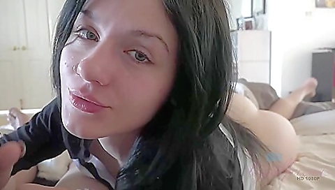 Slutty slut compet nonstop skip with her feet