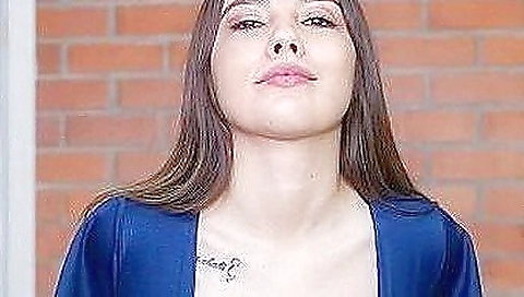 Sexy babe take disappoints cum on her face