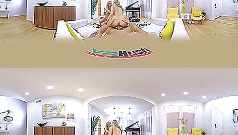 Slutty blonde slut ride fashionable for sex