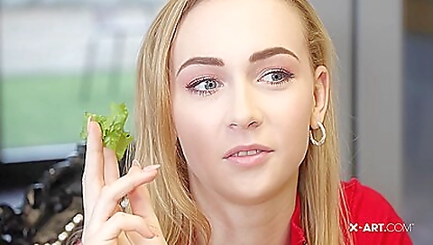 Horny girl fucked by three cocks