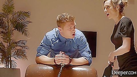 Slutty slut fucked by younger cock