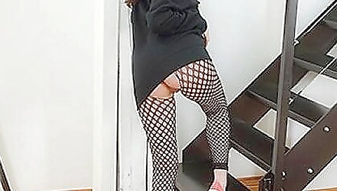 Masked and cum after a hardcore sex